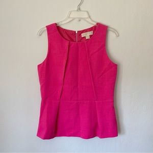 michael by michael kors peplum tank top (size 6) *pink
